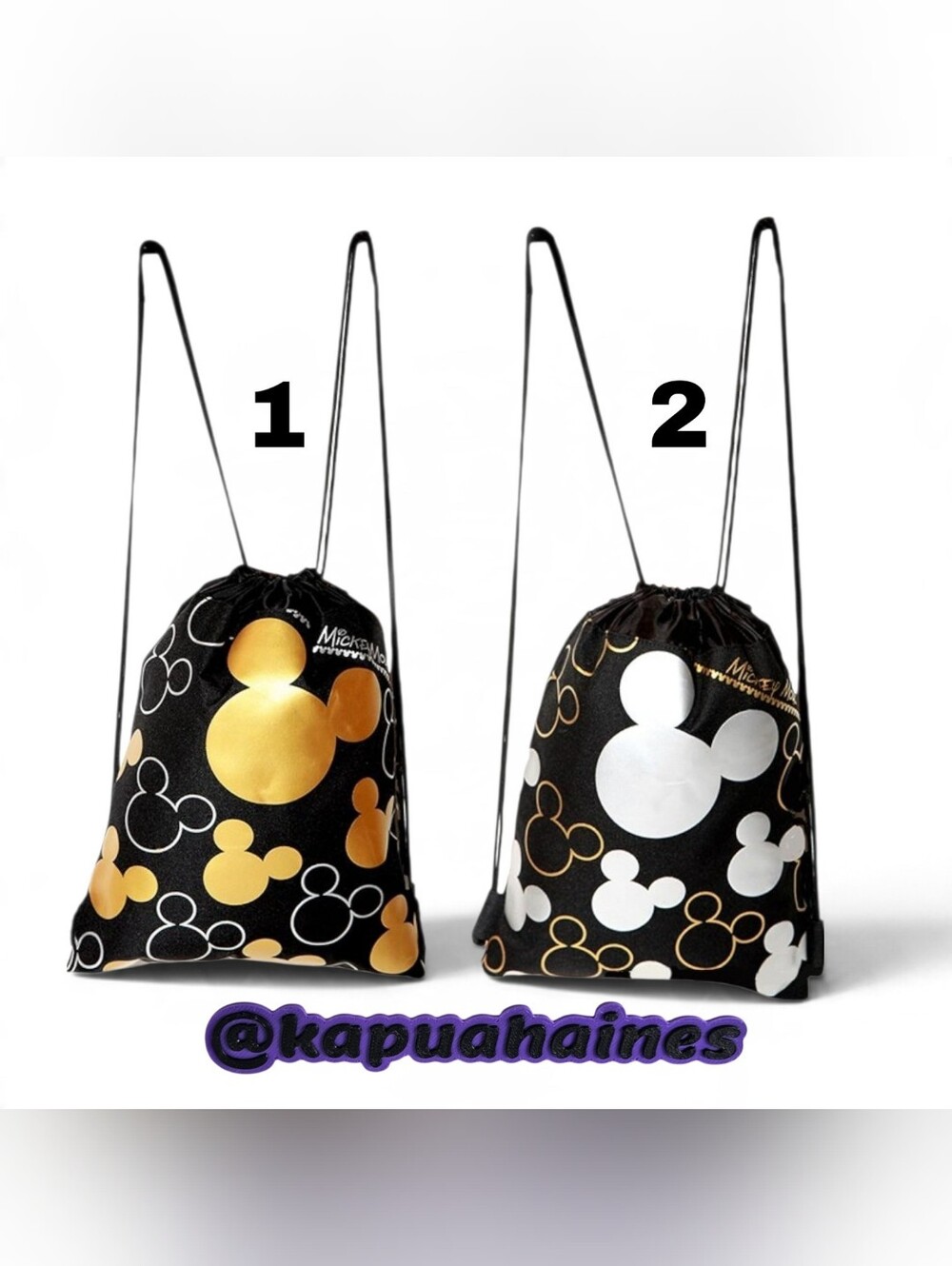 Disney (Pick 1) Mickey Mouse Drawstring Backpack